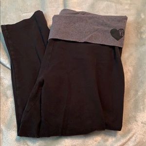 VS Cropped Leggings - Grey & Black